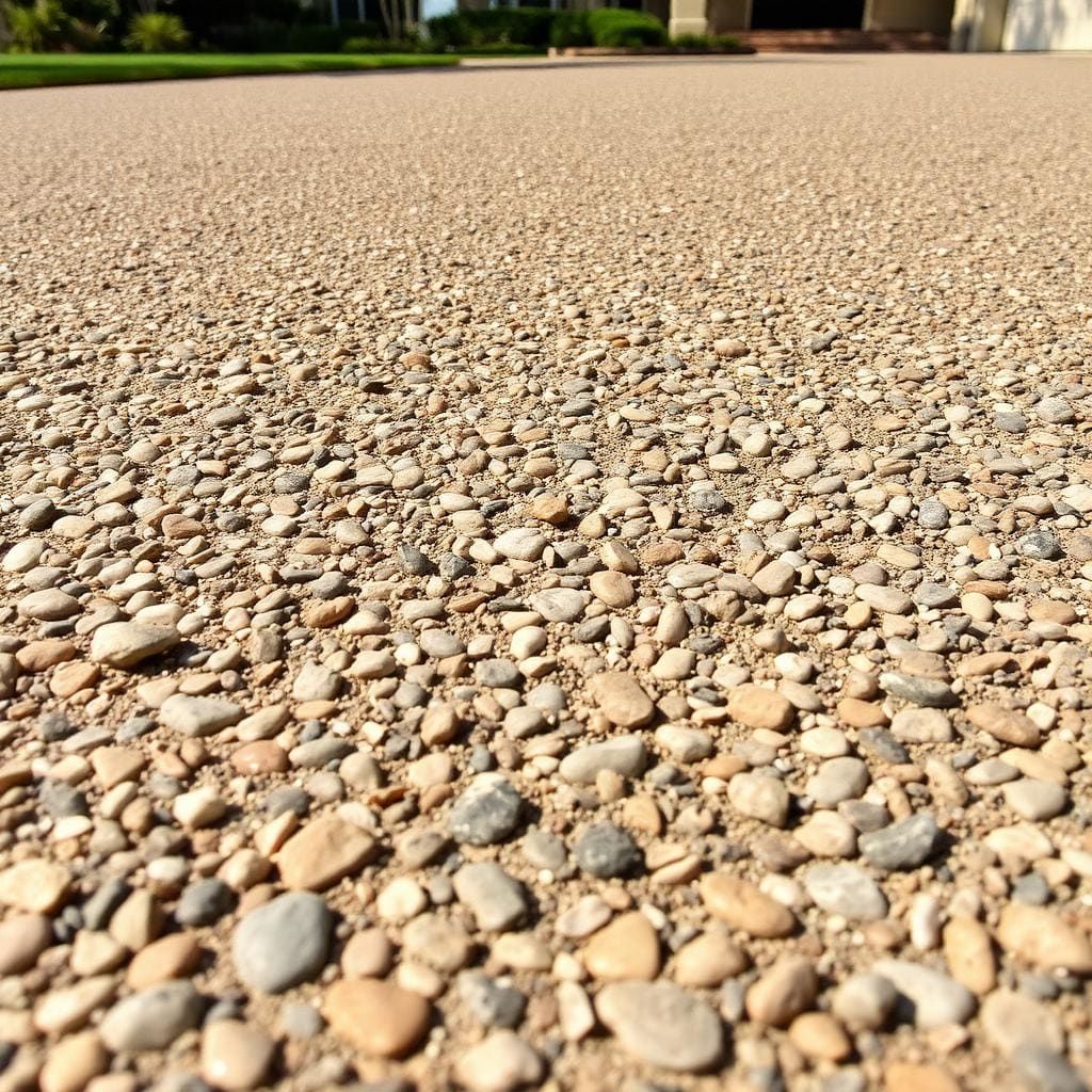 Exposed Aggregate concrete finish example